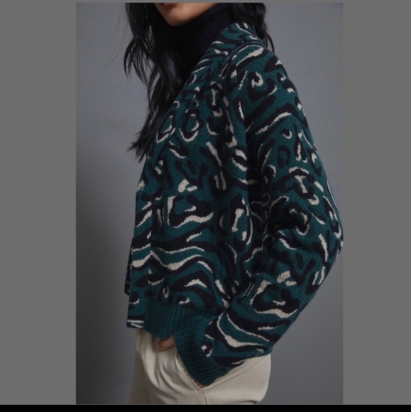 Anthropologie Current Air Blakely Cardigan Medium NWOT - Picture 4 of 11